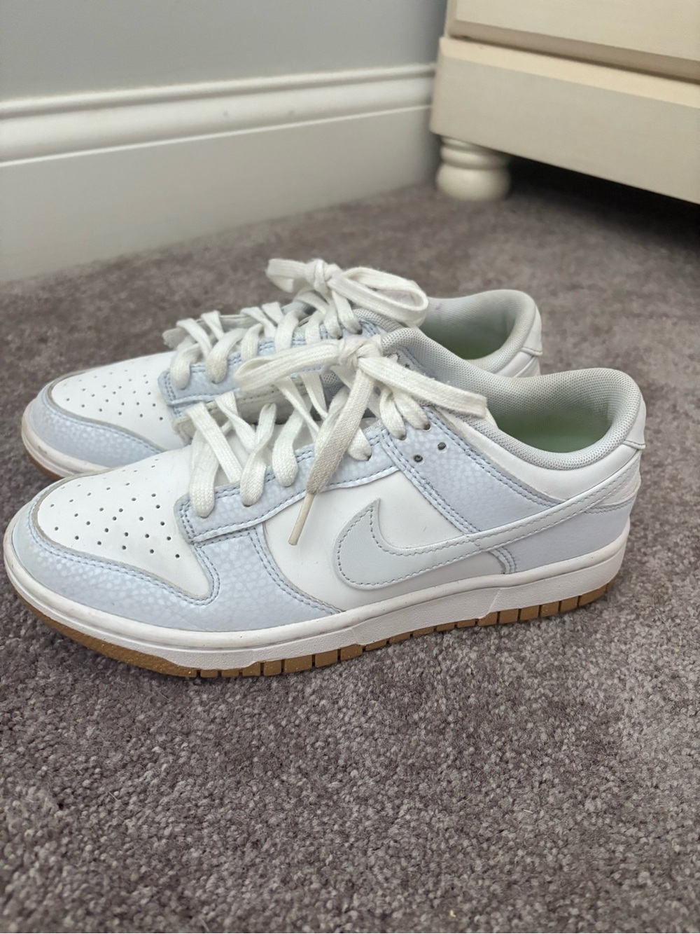 light blue nike dunks